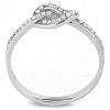 Slickblue Clear CZ Heart Charm Ring in Polished Stainless Steel - Ideal Mother's Day or Valentine's Gift, Size 5-10 - 4 of 4