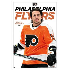 Trends International NHL Philadelphia Flyers - Travis Konecny Feature Series 23 Framed Wall Poster Prints - 1 of 4