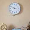 Clockswise Black Analog Clock – Silent, Non-Ticking for Wall, Office Desk, Table and Shelf, Battery-Operated Perfect for Home Office - 2 of 4