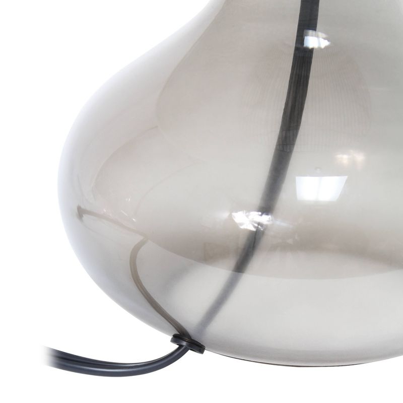  Glass Raindrop Table Lamp with Fabric Shade - Simple Designs, 5 of 11