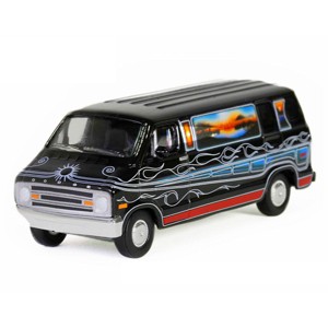 1/64 1977 Dodge B-100 Van Mountain Sunrise Decoration Vannin' Hobby GLT30475 - 1 of 1