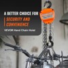 VEVOR Hand Chain Hoist, 1 Ton 2200 lbs Capacity 10 FT Come Along, G80 Galvanized Carbon Steel with Double-Pawl Brake, Auto Chain Leading - 3 of 4