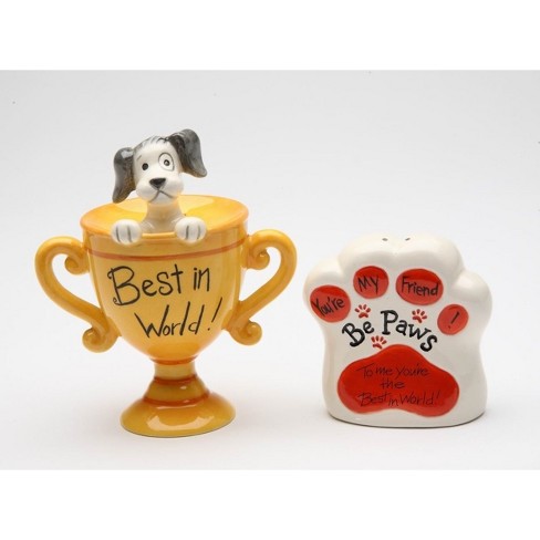 Kevins Gift Shoppe Youre The Best In The World Dog Ceramic Salt and Pepper - image 1 of 3