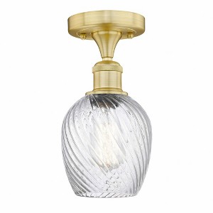 Salina - 1 Light Semi-Flush Mount In Industrial Style-9.75 Inches Tall and 5 Inches Wide - 1 of 1