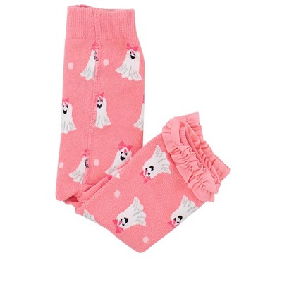 Rufflebutts Girls Patterned Footless Ruffle Tights