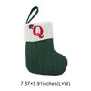 Unique Bargains Christmas Stockings Knitted Fabric Green 7.87"x5.91" 1 Pcs - 3 of 4