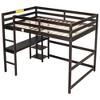 Twin Loft Pine Wood Bed with built-in desk Constructed for Durability - 2 of 4
