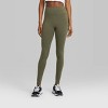 Women's High-waisted Classic Leggings - Wild Fable™ Deep Olive Xl