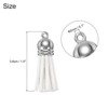 Unique Bargains PU Leather Craft Bracelets Jewelry Making Keychain Tassels 200 Pcs - 2 of 4
