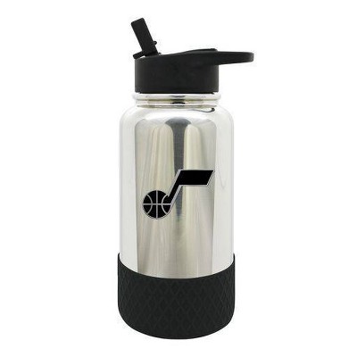 NBA Utah Jazz 32oz Thirst Hydration Water Bottle - Silver