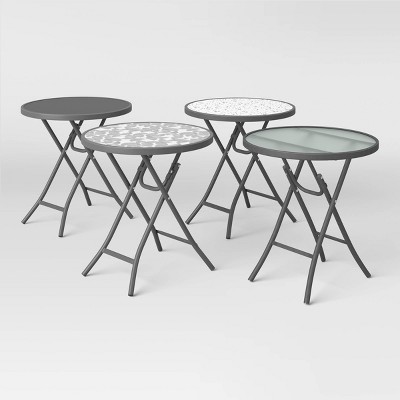 Folding Round Patio Accent Table Room Essentials Target