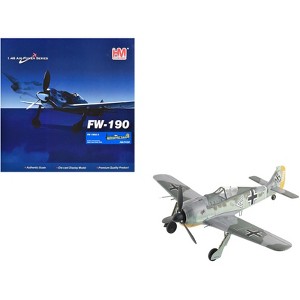 Focke-Wulf FW 190A-3 Fighter Aircraft German Luftwaffe "Air Power Series" 1/48 Diecast Model Hobby Master - 1 of 4