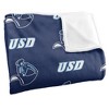 University Of San Diego Logo Pattern Silky 50x60 Blanket, 1 Sided - 3 of 4