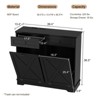 Double Tilt Out Trash Can Cabinet, Hidden Deodorizing Trash Can Cabinet - 2 of 4