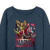 Women's - Marvel - Guardians of the Galaxy Lightweight French Terry Wide Neck Long Sleeve Shirt - 2 of 4