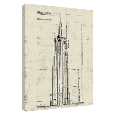 Empire State Building Wall Art - Crème