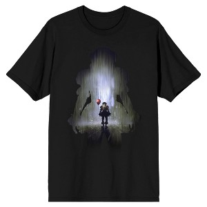 It 2017 Movie Foggy Pennywise Silhouette Men's Black T-shirt - 1 of 3