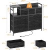 9-Drawer Storage Dresser - Steel/MDF Frame with Charging Station, 3-Size Drawers for Bedroom/Living Room - 3 of 4