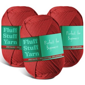 Hearth & Harbor Soft Yarn for Crocheting - Crochet & Knitting Yarn, 250 Yards Amigurumi Yarn, Cotton-Nylon Blend, Worsted Weight Yarn 4 - 1 of 4
