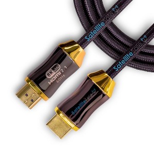 SatelliteSale Digital Ultra High-Speed HDMI 2.1 Cable 4K/120Hz 8K/60Hz 48Gbps Universal Wire Black Cotton Cord - 1 of 4