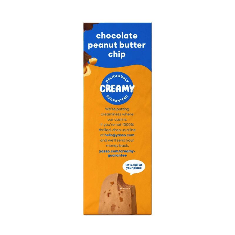 Yasso Frozen Greek Yogurt - Chocolate Peanut Butter Chip Bars - 4ct, 5 of 7