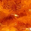 Northlight Pre-Lit Medium Artificial Pine Christmas Tree - 4' - Orange - Clear Lights - 4 of 4