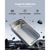 Full Size Stainless Steam Hotel Pan, 6 Inch Deep, Anti-Jam Stainless Steel Catering & Storage Pan - 2 of 4