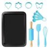 R&M International Junior 12 Piece Bakeware Set with Pan, Rolling Pin, Tools, and Cookie Cutters - 3 of 4