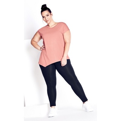 Avenue  Women's Plus Size Supima® High Rise Legging Charcoal - Tall- 30w :  Target