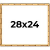 PosterPalooza | 28x24 Thin Bamboo Picture Frame, UV Acrylic, 2 Finishes - Gold and Brown - 2 of 4