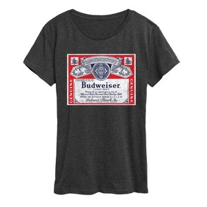 Women's - Budweiser - Budweiser Label Short Sleeve Graphic T-Shirt - 1 of 4