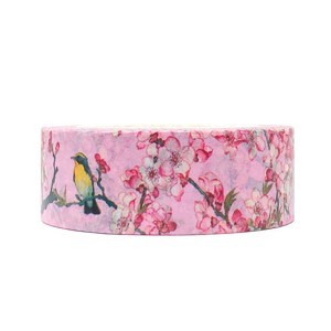 Wrapables Washi Masking Tape, Birds in Pink - 1 of 3