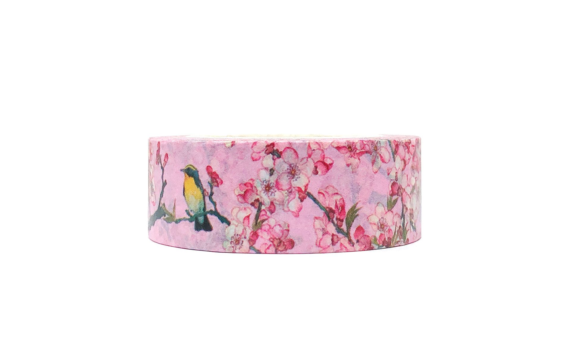 Wrapables Washi Masking Tape, Birds in Pink