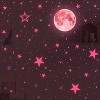 AFG33003 Home Decoration Luminous Stars Moon PVC Stickers, Specification:Green Moon 12cm - 4 of 4