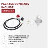 GasOne High Pressure Cast-Iron Round Burner Head with Brass Fitting O, Regulator & Hose, 50200+2109 - 4 of 4