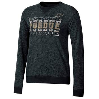 NCAA Purdue Boilermakers Women's Crew Neck Fleece Sweatshirt