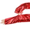 INSPIRE CHIC Women's Faux Leather Fingerless Long Sleeve Gloves 1 Pair - 4 of 4