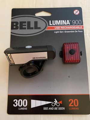 bell lumina 2.0 usb rechargeable bike led light set