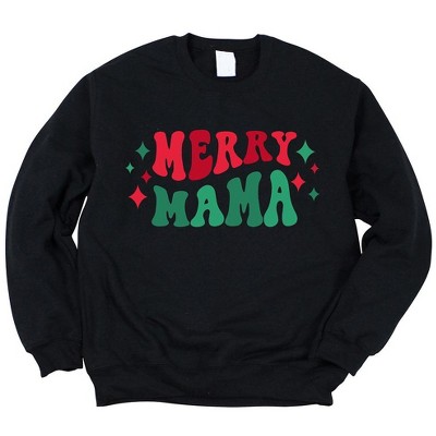 Simply Sage Market Women's Graphic Sweatshirt Merry Mama Stars