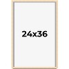 PosterPalooza | Classic Modern Yellow Picture Frame - UV Acrylic, Foam Board Backing, Hanging Hardware - 2 of 4