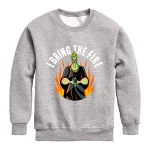 Boys' - Disney Villains - Hades I Bring The Fire Graphic Long Sleeve Fleece Sweatshirt - 1 of 4