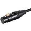 Monoprice Starquad XLR Microphone Cable - 1.5 Feet - Black | XLR-M to XLR-F, 24AWG, Optimized for Analog Audio - Gold Contacts - Stage Right Series - image 4 of 4