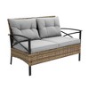Chery Life Patio 4 Piece Sectional Conversation Sofa Set- Kd Rattan Wicker Outdoor Garden Furniture Corner Sofa Set With Cushion - 4 of 4