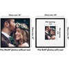 Americanflat 20x20 Wedding Signature Picture Frame with Polished Plexiglass - Use as 8x10 Frame with Mat or 20x20 Frame Without Mat - Black - 2 of 4
