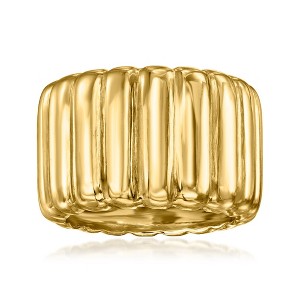 Ross-Simons 18kt Gold Over Sterling Ridged Ring - 1 of 4