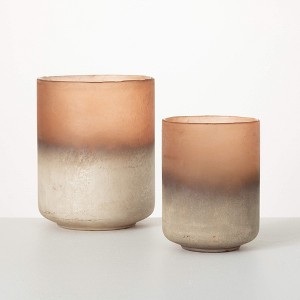 10"H Sullivans Sun-Hued Ombre Containers Set of 2, Multicolor - 1 of 4