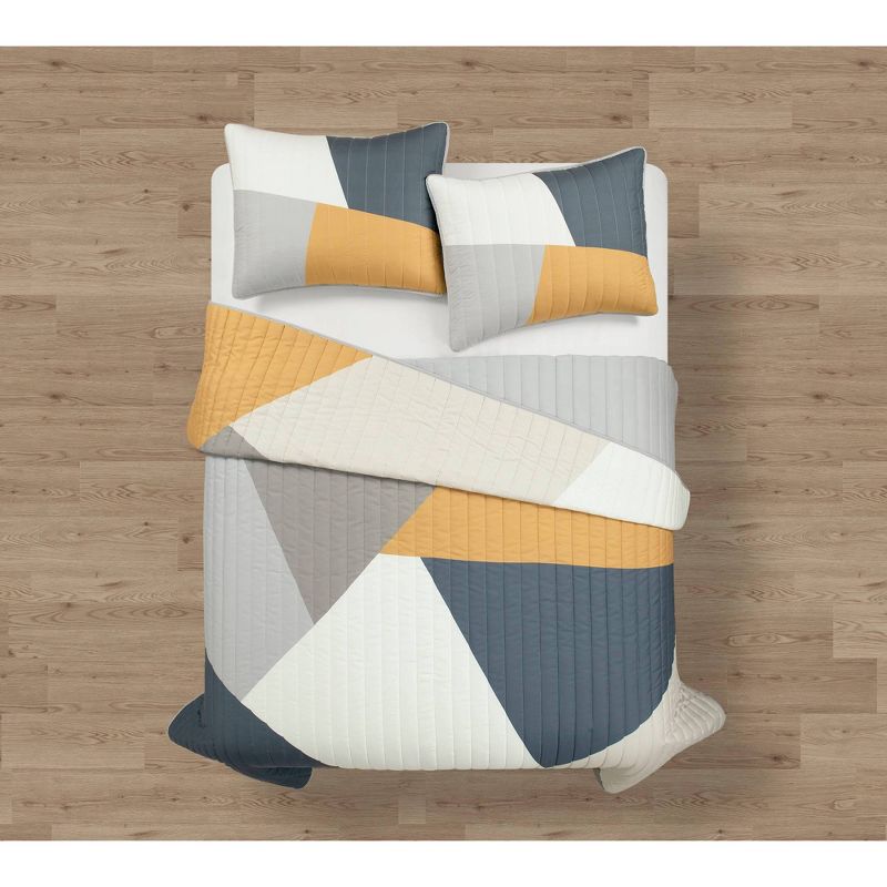 3pc Modern Color Block Quilt Set - Lush Décor, 2 of 6