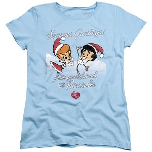 Women's I Love Lucy Animated Christmas T-Shirt - 1 of 4