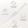 Knife Set with Holder, 15-Piece, White - 4 of 4