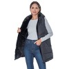 Women's 3/4 Reversible Puffer Vest - S.E.B. By Sebby - 3 of 4